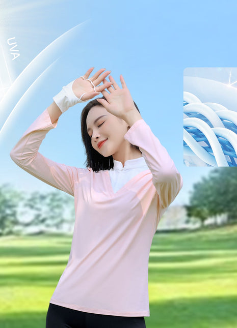 Women's Ice Silk Sun Protection Golf Top - Sidiou Group