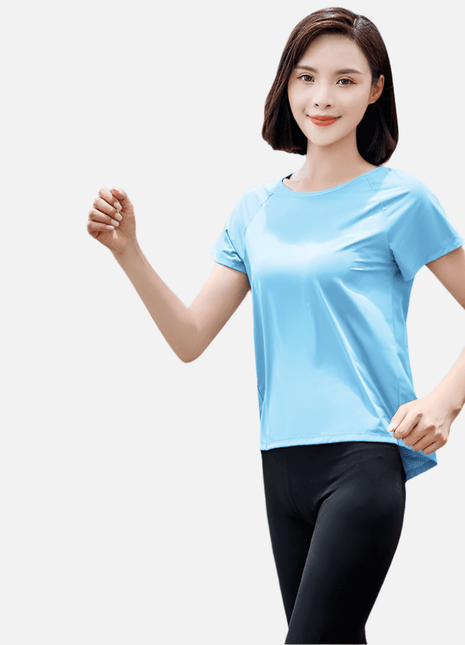 Women’s Ice Silk UV Protection Sports T-Shirt - Sidiou Group