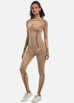 Women's Knitted High - elasitc Yoga Set - Sidiou Group