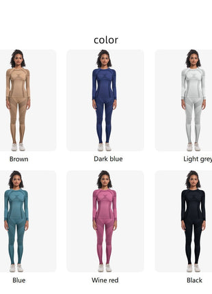 Women's Knitted High - elasitc Yoga Set - Sidiou Group