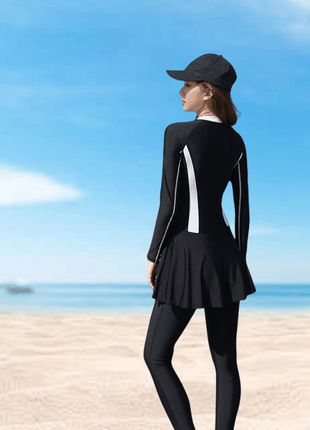 Women's Long Sleeve Skirted Rash Guard - Sidiou Group