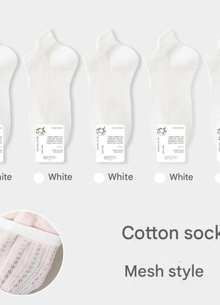 Women's Mesh Cotton Ankle Socks - Sidiou Group