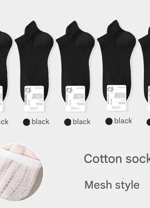 Women's Mesh Cotton Ankle Socks - Sidiou Group