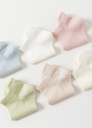 Women's Mesh Cotton Ankle Socks - Sidiou Group