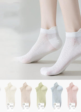 Women's Mesh Cotton Ankle Socks - Sidiou Group