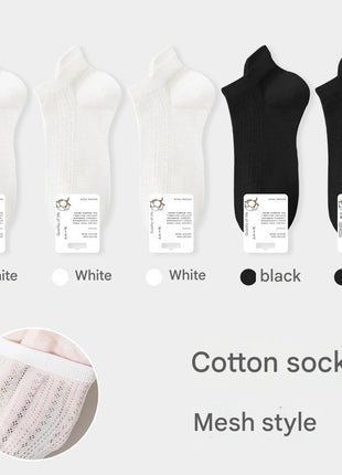 Women's Mesh Cotton Ankle Socks - Sidiou Group
