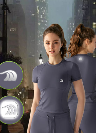 Women's Quick - drying Short - sleeved Yoga T-shirt - Sidiou Group