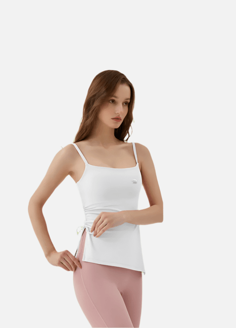 Women's Slim Drawstring Fitness Yoga Vest - Sidiou Group