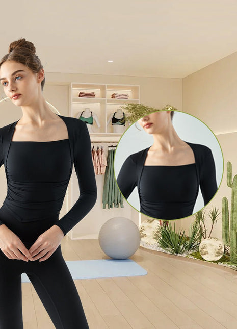 Women's Slim Peplum Teardrop Cup Fitness Yoga Tops - Sidiou Group