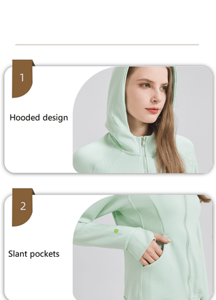 Women's Sports Zip - up Hoodie - Sidiou Group