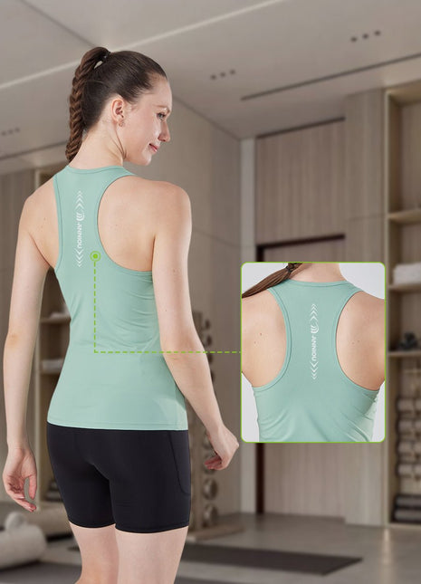 Women's Tight Sleeveless Yoga Vest - Sidiou Group
