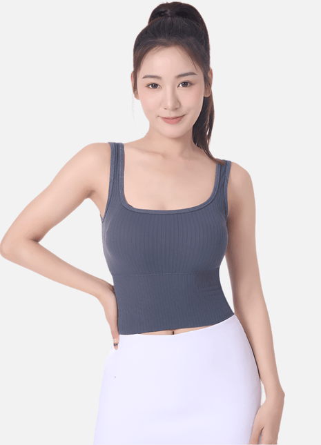 Women's U Neckline Beauty Back Tank Top - Sidiou Group