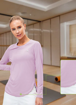 Women's UPF50+ Sun Protection Yoga Shirt - Sidiou Group