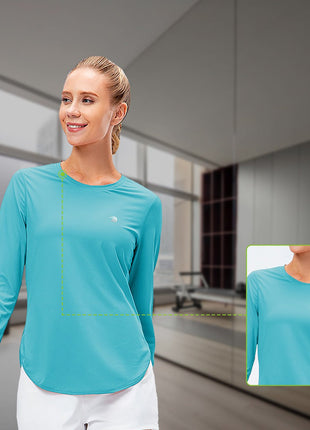 Women's UPF50+ Sun Protection Yoga Shirt - Sidiou Group