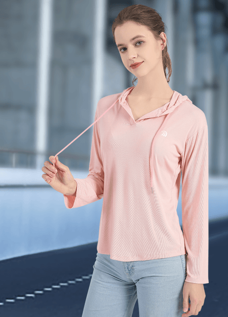 Women's V - Neck Hooded Casual Sweatshirt - Sidiou Group