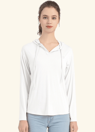 Women's V - Neck Hooded Casual Sweatshirt - Sidiou Group