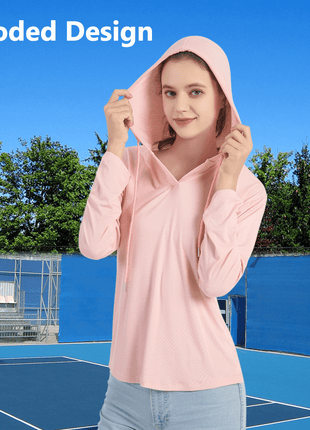 Women's V - Neck Hooded Casual Sweatshirt - Sidiou Group