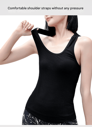 Women’s Wide Strap Ribbed Tank Top - Sidiou Group