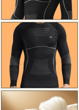 wool blend thermal compression top details