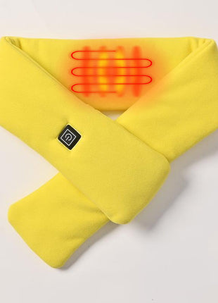yellow unisex heated scarfs