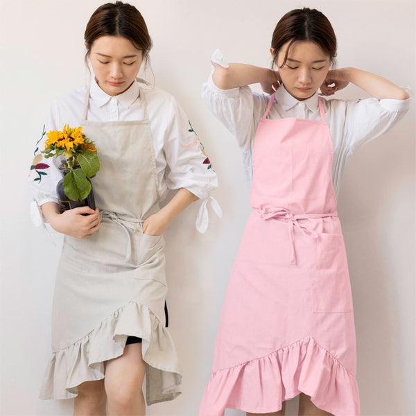 Aprons From China Wholesale Fashion Manicurist Overalls Build Your Own Apron Female Cute Home Kitchen Skirt Style Custom Logo Design Apron