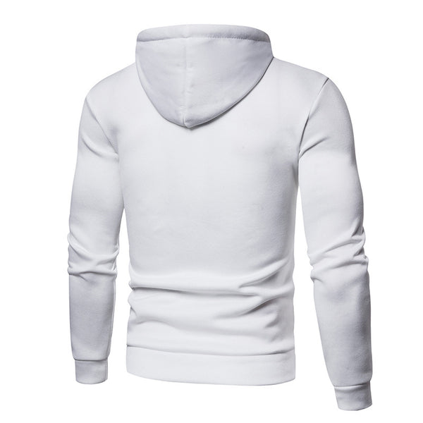 Sidiou Group Anniou Men Autumn Sweatshirt Long Sleeve Hoodie Fashion Casual Cardigan Zipper Sweatshirt Top for Training
