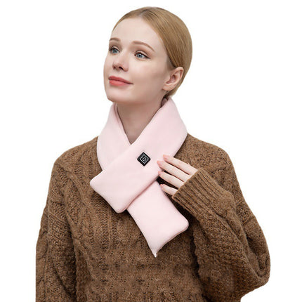 Sidiou Group Outdoor Warm Electric Heating Scarf For Women Men Three Gear Regulation USB Rechargeable Battery Heated Thermal Shawl Neck Scarf