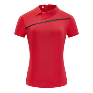 Wholesale Golf Polos Shirts Fitness High Quality Design Uniform Polyester Plus Size Custom Logo Plain T-shirt Women's Polo Shirts
