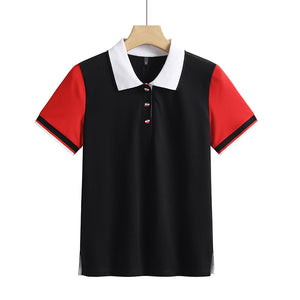 Sidiou Group New Design Ladies Short-sleeved T-shirt Women Golf Shirt Custom LOGO Polo Shirts