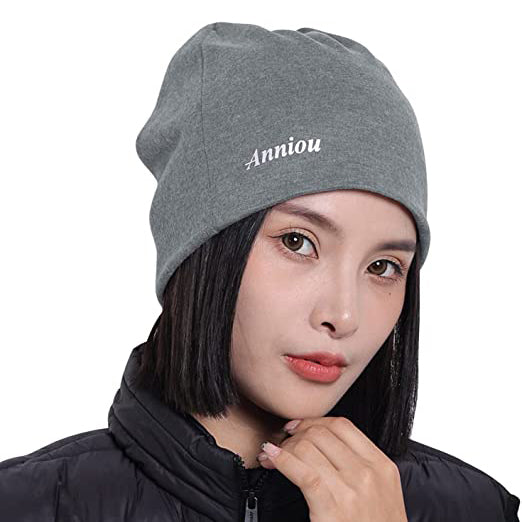 Sidiou Group Anniou Unisex Knitted Hat Autumn Winter Warm Pullover Hat Fashion Casual Knitted Beanie Cap for Men and Women