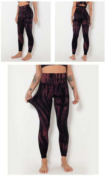 Sidiou Group Anniou Women Seamless High Waist Yoga Pants Sport Tights Workout Tie Dye Leggings Sport Fitness Push Up Leggings