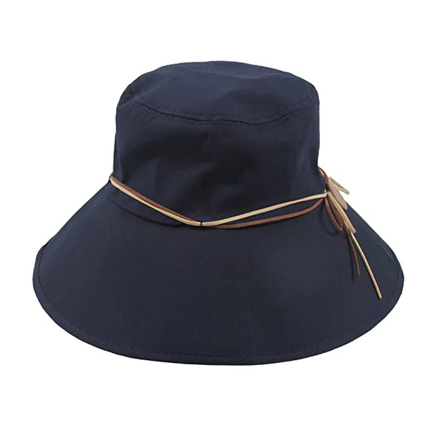 Sidiou Group Anniou Ladies Bucket Hats Summer Cotton Anti-UV Sun Hat UPF50+ Foldable Cap Wide Brim Beach Hats For Women