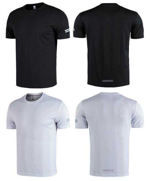 ﻿Sidiou Group Anniou Summer Men Outdoor Breathable Quick-drying Sportwear Training Running Gym T shirts Loose Mesh Men's T-shirts