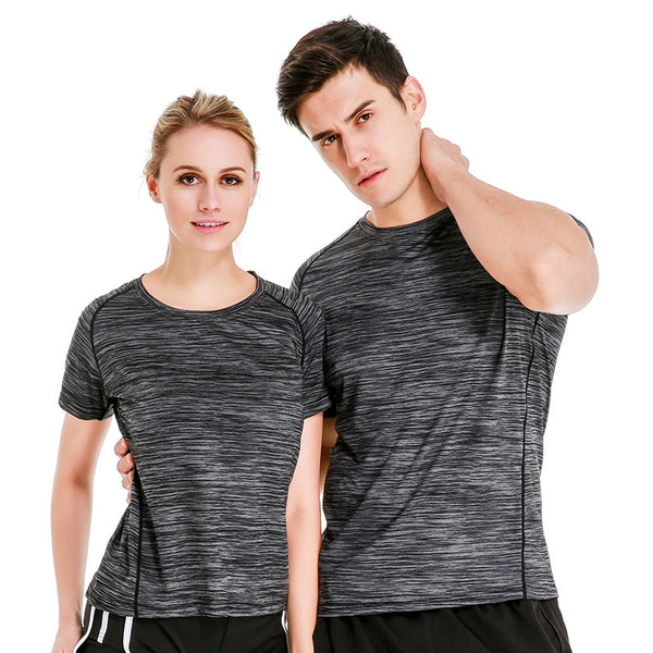 Sidiou Group Anniou Outdoor Sports Tops Running Fitness Short Sleeve Sportwear Breathable Quick-drying T-shirt Jogging