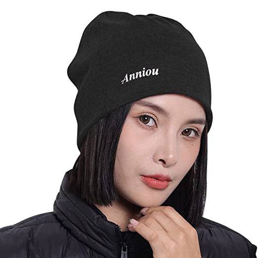 Sidiou Group Anniou Unisex Knitted Hat Autumn Winter Warm Pullover Hat Fashion Casual Knitted Beanie Cap for Men and Women