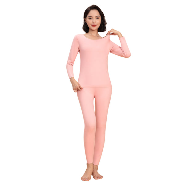 Sidiou Group Winter Thermal Underwear Set Cold Weather Warm Fleece Lining Long Sleeve Top and Pants Sets For Men Women