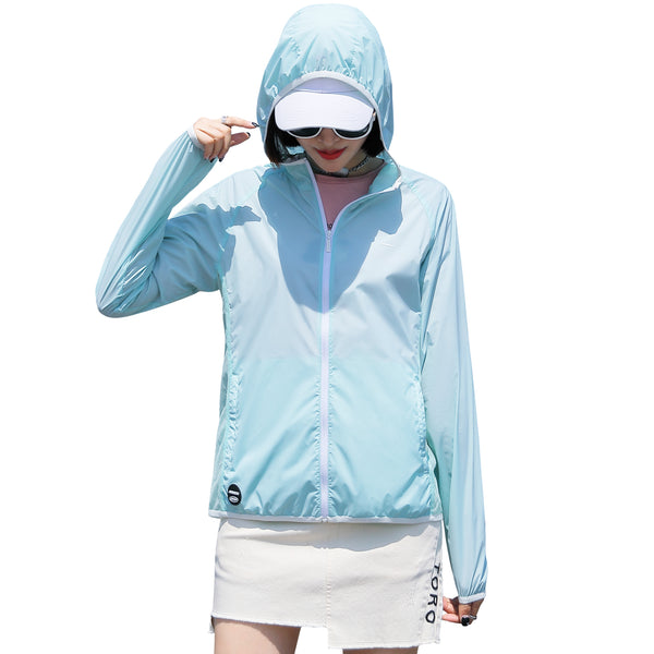 Sidiou Group Anniou Women's Outdoor Anti UV Hoodie Cycling Jacket Quick Dry Breathable Windbreaker UPF 50+ Sun Protection Clothing for Cycling Fishing