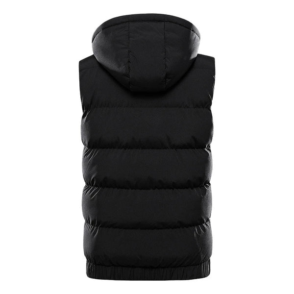 Sidiou Group Anniou New Winter Heating Vest Men Women Plus Size Warm Heated Smart Jacket USB Heated Hoodied Vest（Without Power Bank）
