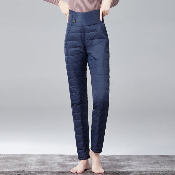 Sidiou Group Anniou Warm Sweatpant Pants For Loose Winter Women Trousers Warm Heating Down Pants Warm Elastic Waist Trousers