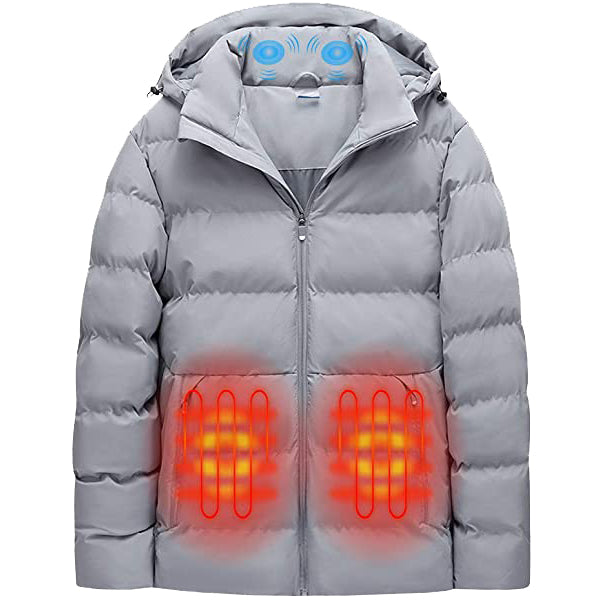 Sidiou Group Anniou Massage Electric Heated Jacket For Men Women Double Switch Adjustable Temperature USB Heating Jacket  (Not Included Power Bank)