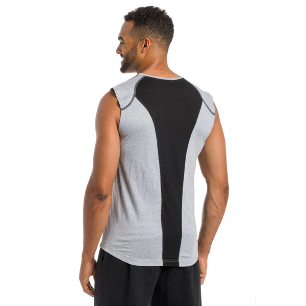 Sidiou Group Anniou Summer Men's Workout Gym T-shirts Sleeveless Round-neck Running Fitness Sport Tank Tops