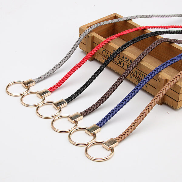 Sidiou Group Factory OEM Wholesale Women's Alloy Buckle Pu Leather Braided Belt  Retro Leisure Decoration Womens Belts
