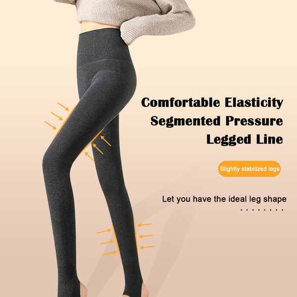 Sidiou Group Women Casual Outdoor High Waist Hip Lift Pants Thermal Fleece Tights Lined Leggings Winter Cotton Stockings Warm Pantyhose