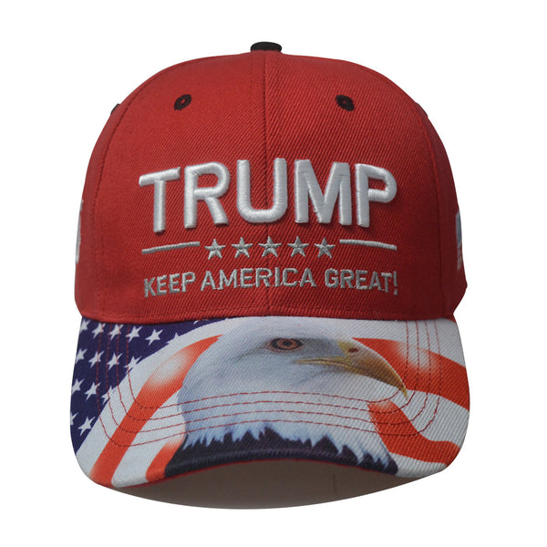 Sidiou Group Anniou Hot Selling Eagle Printed Custom Embroidery Hat Cotton Promotional Cap Trump Election Campaign Hat