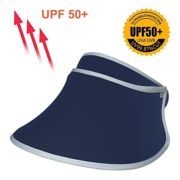 Sidiou Group Anniou Women UPF 50 Sun Hat Summer Visor Sun Cover Hat UV Protection Cap Beach Cap Long Brim Cap