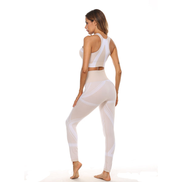 Sidiou Group Anniou New Women Seamless Yoga Sportwear Sports Bra &Leggings High Waist Tight Women Yoga Suit