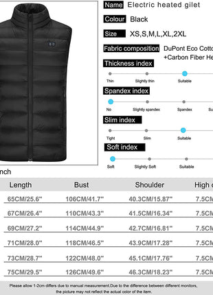 5 Area Heated Down Vest - Sidiou Group