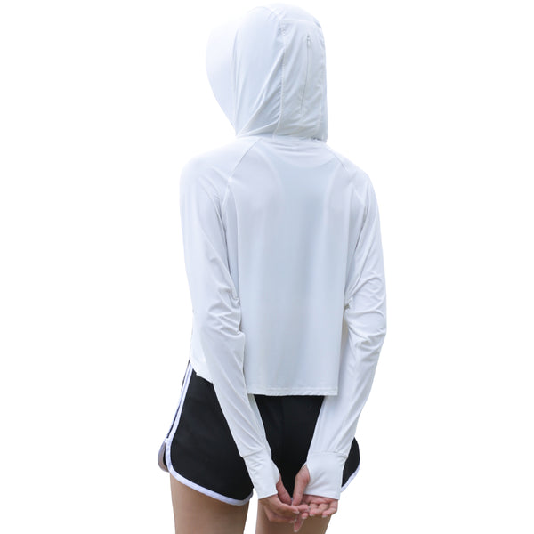 Sidiou Group Anniou YKK Zipper UPF50+ Anti UV Jacket Sunscreen Summer Women's Hooded Breathable Quick Dry Bat Sleeve Cloak Sun Protection Clothing
