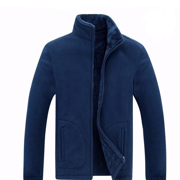 Sidiou Group Anniou Mens Fleece Jacket Full Zip Polar Fleece Sweatshirts Hoodies Man Soft Breathable Windproof Fleece Sweatshirt Jacket Coat Tops