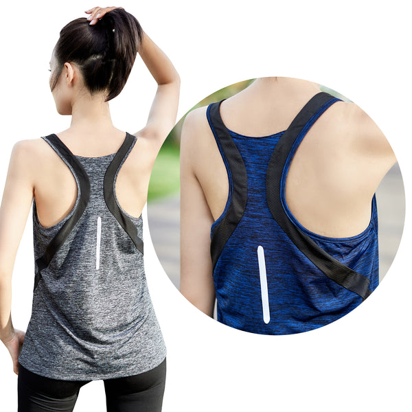 Sidiou Gruop Anniou Sleeveless Workout Tank Tops for Women Gym Athletic Breathable Running Tops Sun Protection Yoga Sport Vest